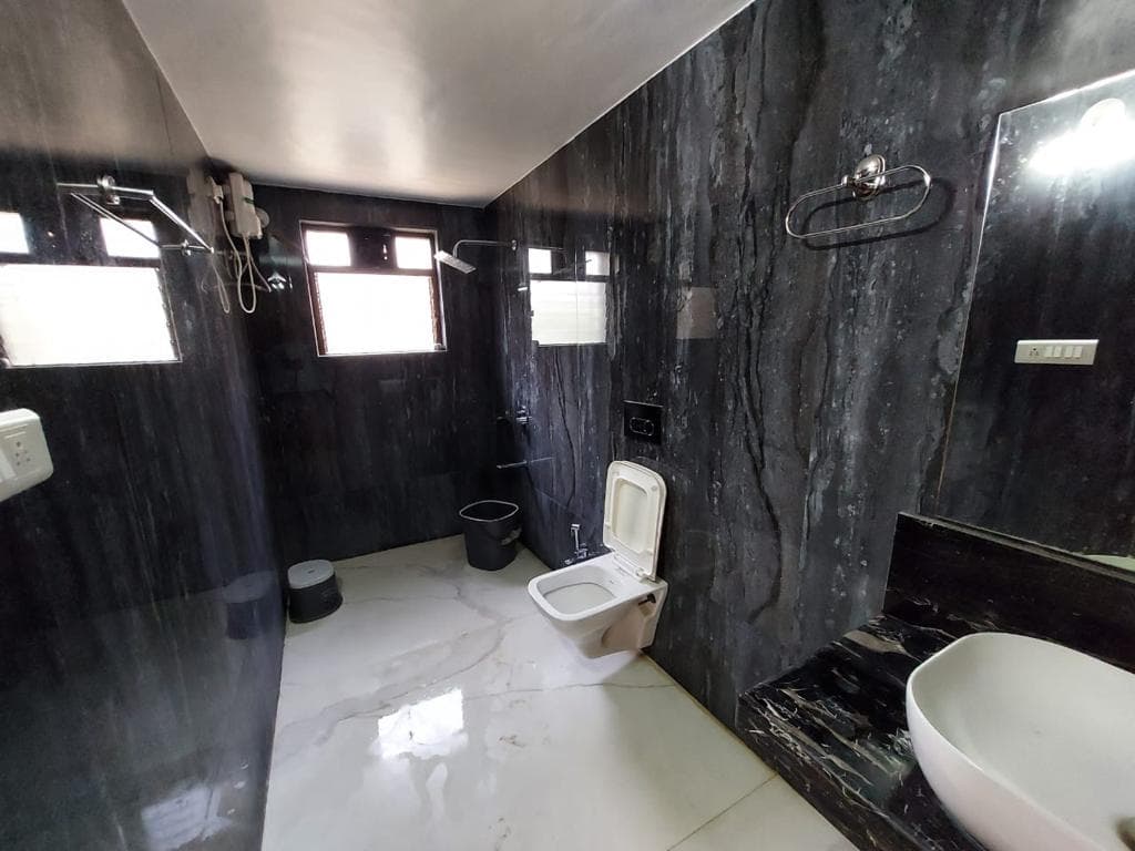 Another bathroom, with a walk-in shower